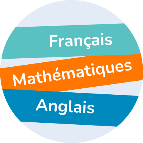 icone trois matieres francais mathematiques anglais